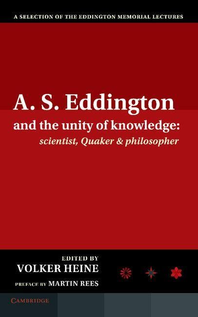 Produktbild: A.S. Eddington and the Unity of Knowledge