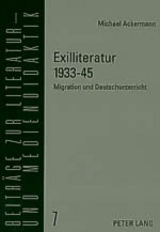 Bild vom Artikel Exilliteratur 1933-45 vom Autor Michael Ackermann