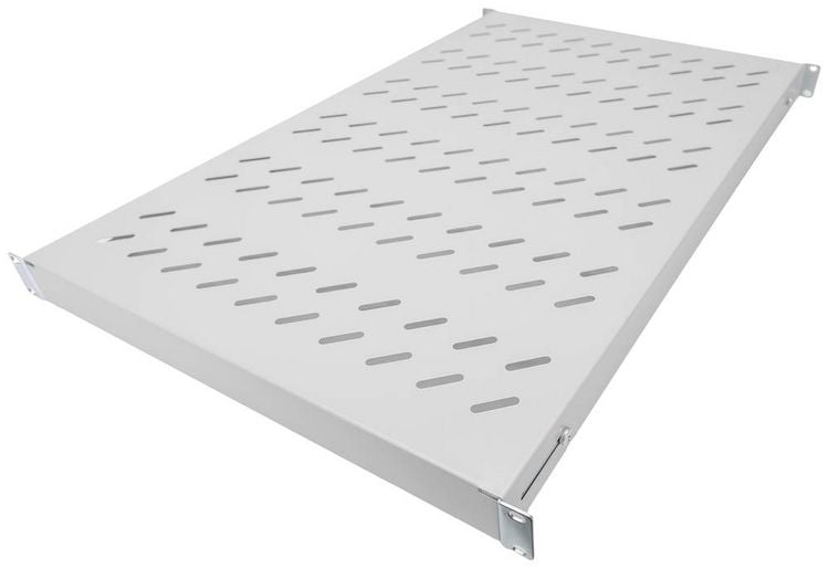 Produktbild: Digitus DN-97648 19 Zoll Netzwerkschrank-Ger&auml;teboden 1 HE variable Befestigungsschienen Geeignet f&uuml;r Schranktiefe: 1000 mm Lichtgrau (RAL 7035)