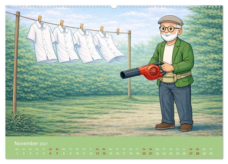 Produktbild: Opa Edition - Pragmatisch ans Werk (Wandkalender 2027 DIN A2 quer), CALVENDO Monatskalender