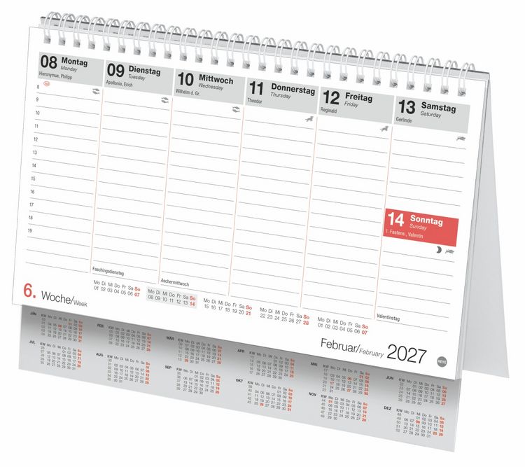 Produktbild: Schreibtischkalender &Ouml;sterreich klein 2027
