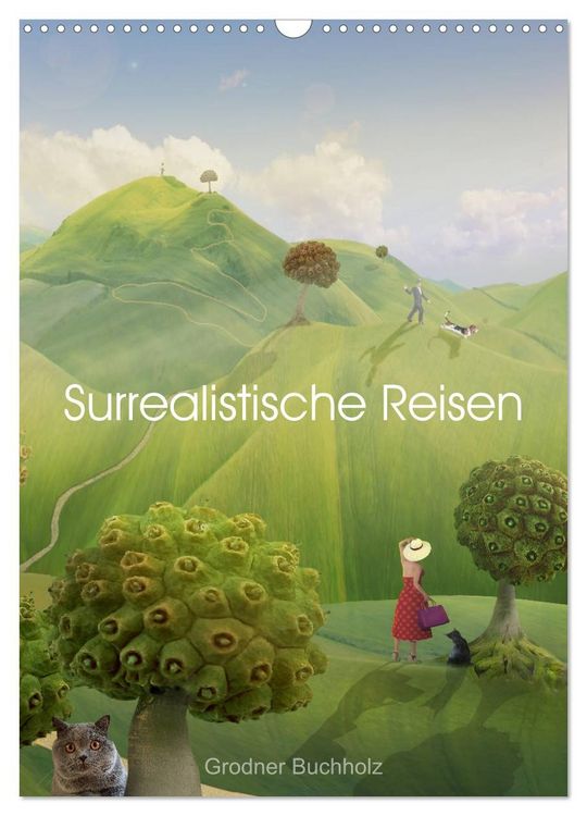 Produktbild: Surrealistische Reisen (Wandkalender 2026 DIN A3 hoch), CALVENDO Monatskalender