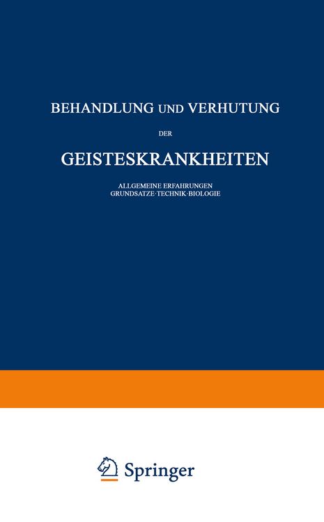 Produktbild: Behandlung und Verh&uuml;tung der Geisteskrankheiten
