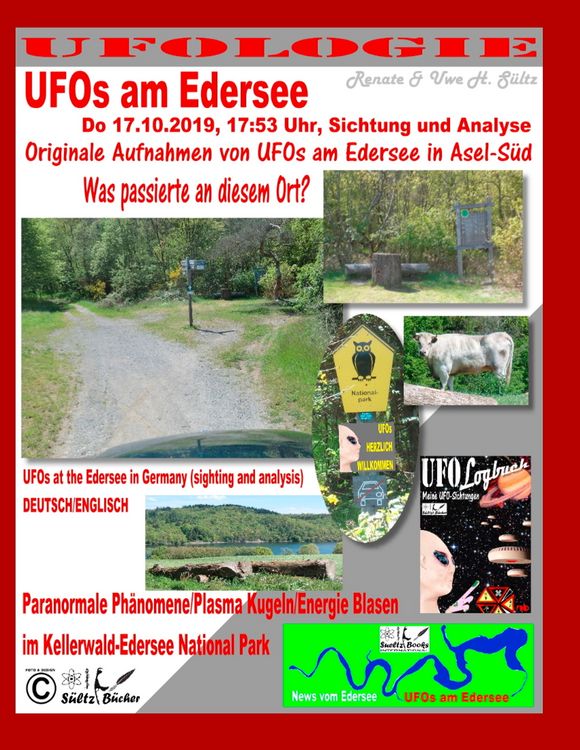 Produktbild: UFOs am Edersee, Do 17.10.2019, 17:50 Uhr, Sichtung und Analyse - Paranormale Ph&auml;nomene/Plasma Kugeln/Energie Blasen im Kellerwald-Edersee National Pa