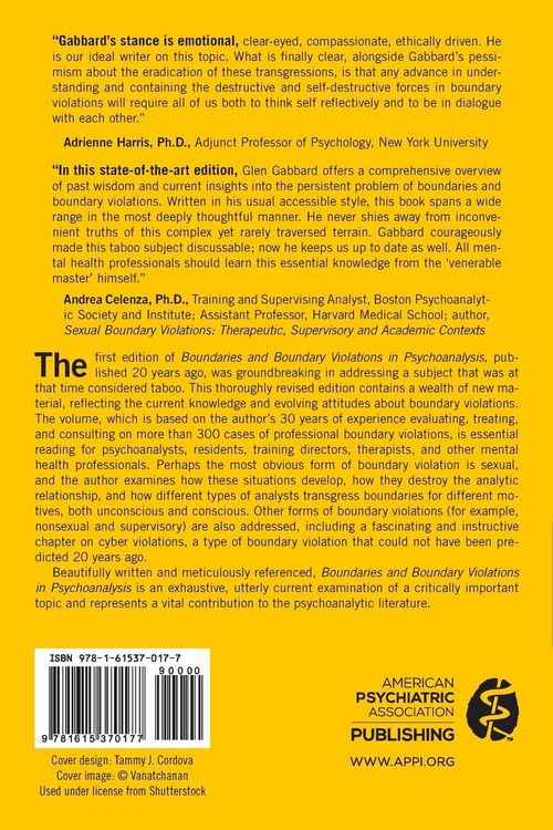 Produktbild: Boundaries and Boundary Violations in Psychoanalysis