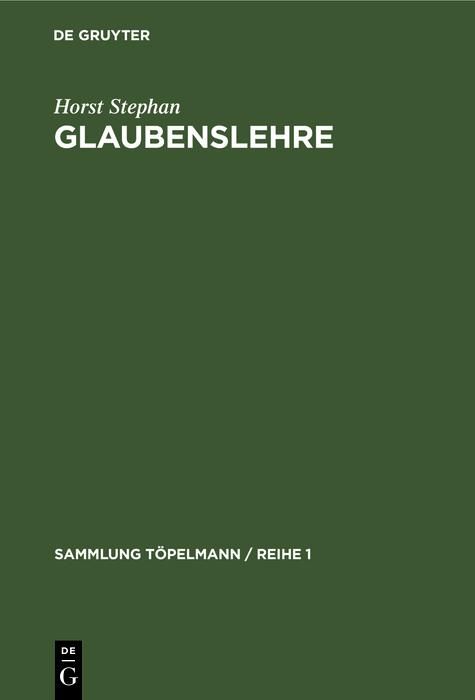 Produktbild: Glaubenslehre