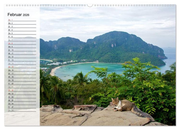 Produktbild: Mein Thailand - Geburtstagskalender (hochwertiger Premium Wandkalender 2026 DIN A2 quer), Kunstdruck in Hochglanz
