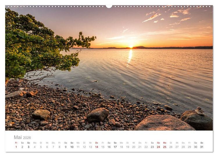 Produktbild: R&uuml;gen ein Sommertraum (hochwertiger Premium Wandkalender 2026 DIN A2 quer), Kunstdruck in Hochglanz