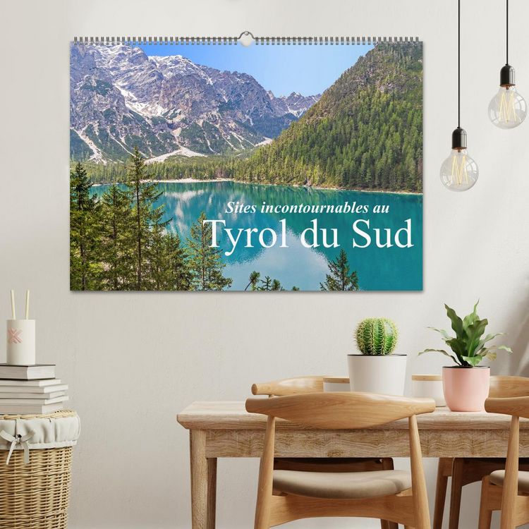 Produktbild: Sites incontournables au Tyrol du Sud (Calendrier mural 2026 DIN A2 vertical), CALVENDO calendrier mensuel