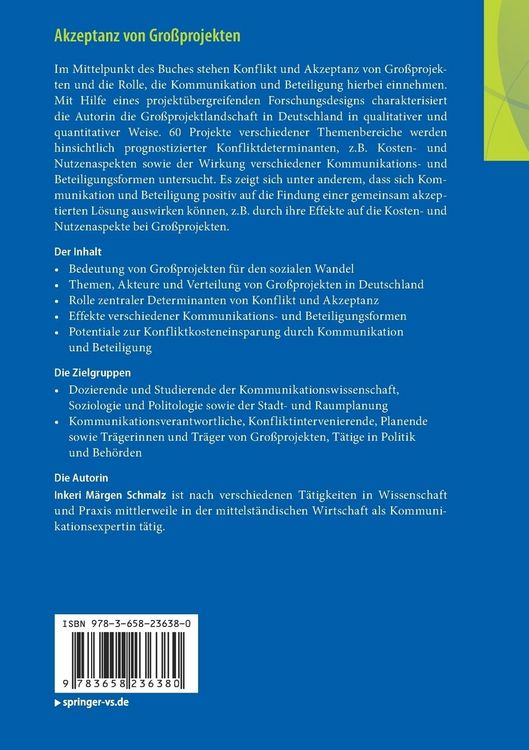 Produktbild: Akzeptanz von Gro&szlig;projekten
