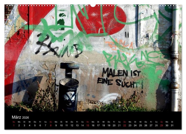 Produktbild: Grafitti 2026 (Wandkalender 2026 DIN A2 quer), CALVENDO Monatskalender