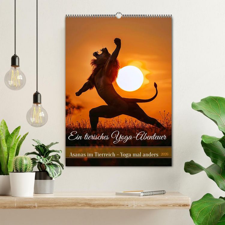 Produktbild: Ein tierisches Yoga-Abenteuer (Wandkalender 2026 DIN A2 hoch), CALVENDO Monatskalender