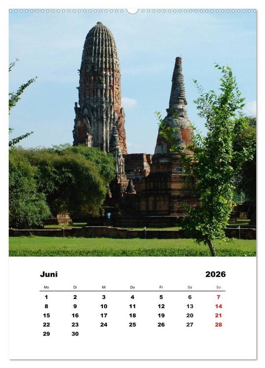 Produktbild: Thailand - Eine kleine Rundreise (Wandkalender 2026 DIN A2 hoch), CALVENDO Monatskalender