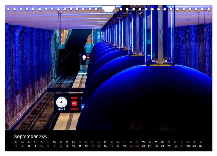 Produktbild: U-Bahn in M&uuml;nchen (Wandkalender 2026 DIN A4 quer), CALVENDO Monatskalender