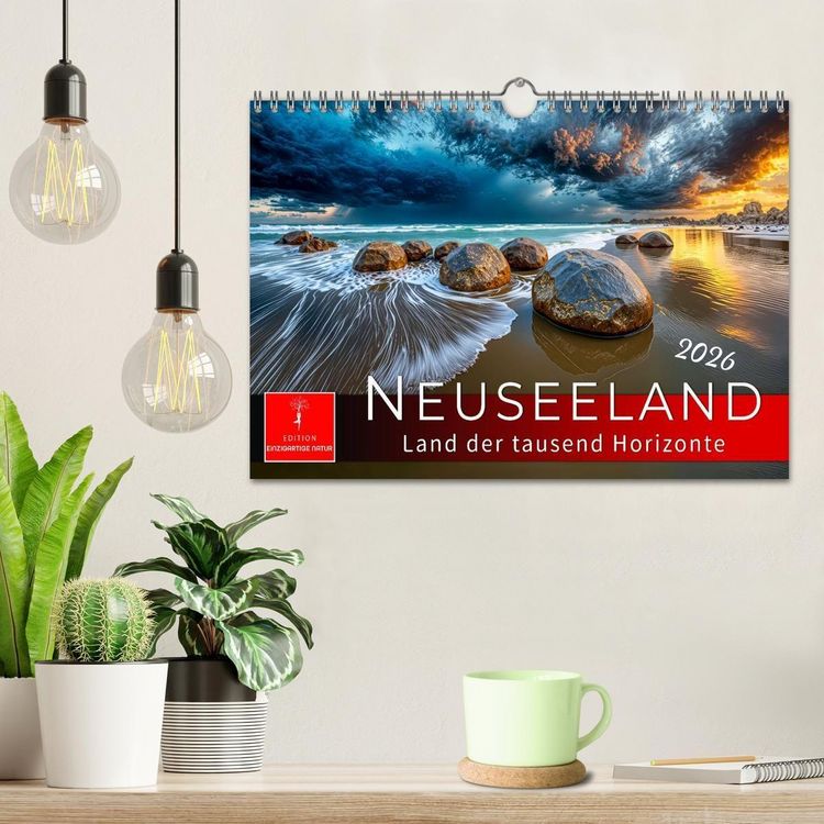 Produktbild: Neuseeland - Land der tausend Horizonte (Wandkalender 2026 DIN A4 quer), CALVENDO Monatskalender