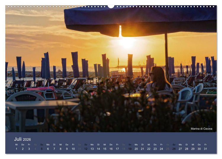 Produktbild: Italienische Momente (hochwertiger Premium Wandkalender 2026 DIN A2 quer), Kunstdruck in Hochglanz