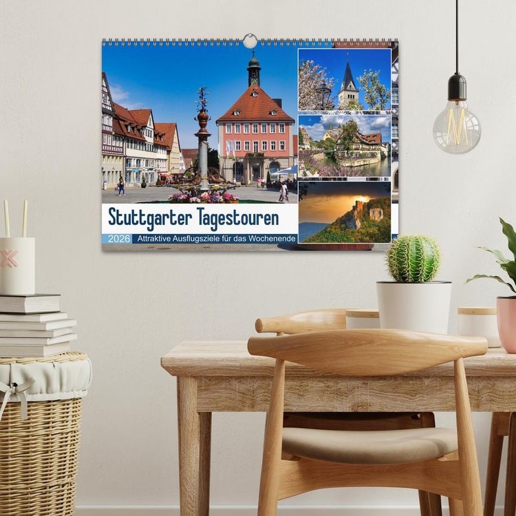 Produktbild: Stuttgarter Tagestouren (Wandkalender 2026 DIN A3 quer), CALVENDO Monatskalender