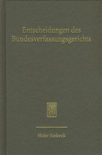 Produktbild: Entscheidungen des Bundesverfassungsgerichts (BVerfGE)