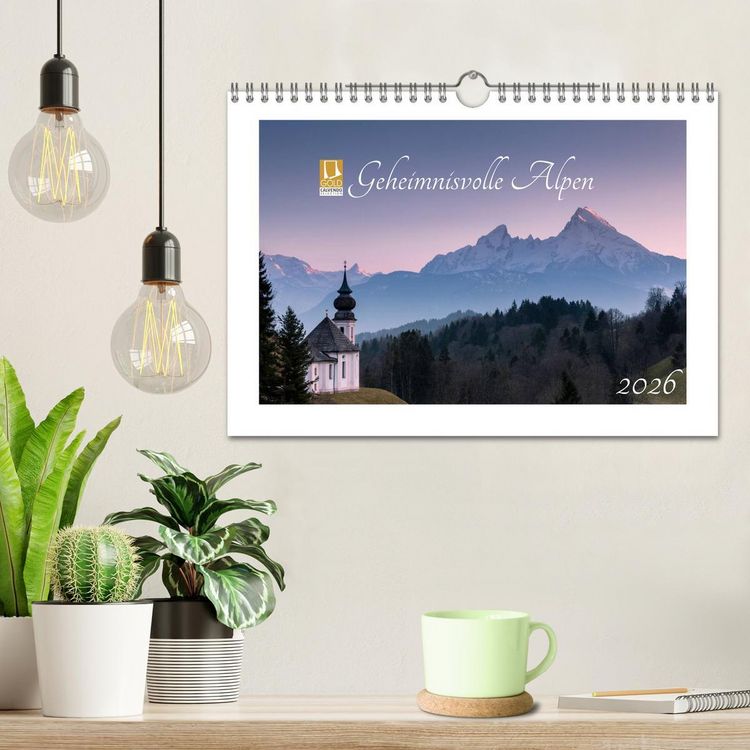 Produktbild: Geheimnisvolle Alpen (Wandkalender 2026 DIN A4 quer), CALVENDO Monatskalender