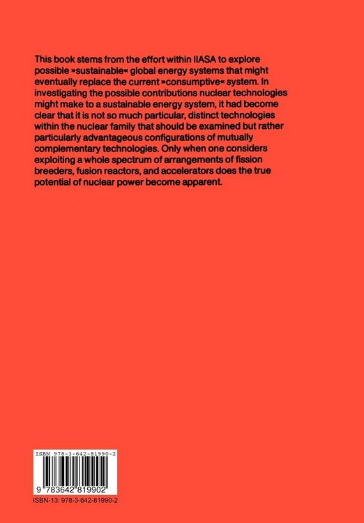 Produktbild: Nuclear Technologies in a Sustainable Energy System
