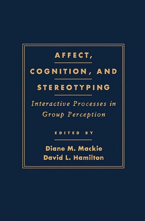 Produktbild: Affect, Cognition and Stereotyping