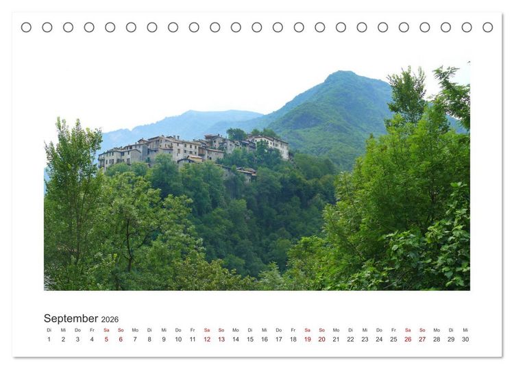 Produktbild: Valsolda. Malerische D&ouml;rfer am Luganer See (Tischkalender 2026 DIN A5 quer), CALVENDO Monatskalender