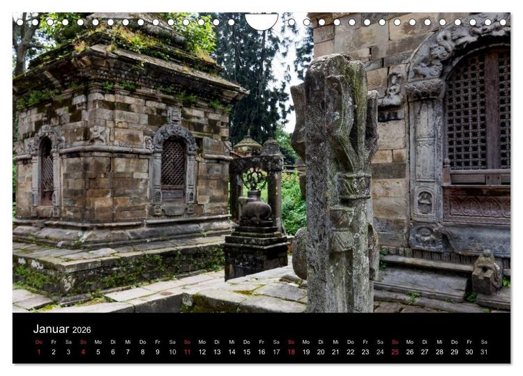 Produktbild: Nepal-Das Kathmandu-Tal nach dem Beben (Wandkalender 2026 DIN A4 quer), CALVENDO Monatskalender