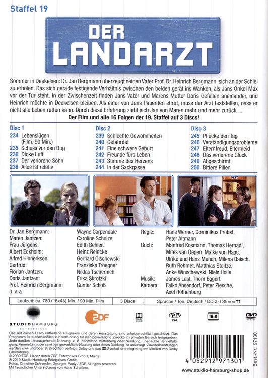 Produktbild: Der Landarzt - Staffel 19 [3 DVDs]