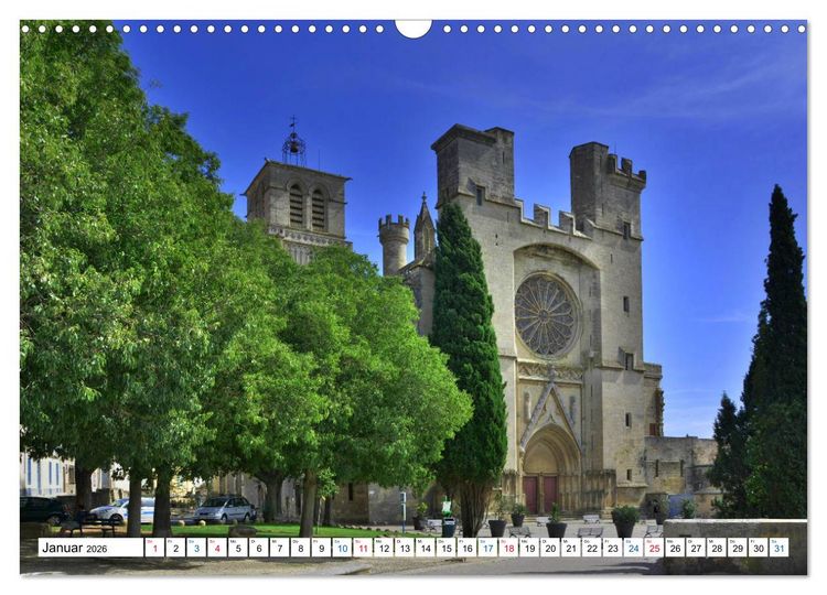 Produktbild: Frankreichs gro&szlig;e St&auml;dte - B&eacute;ziers (Wandkalender 2026 DIN A3 quer), CALVENDO Monatskalender