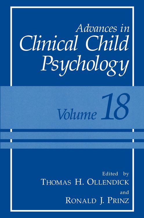 Produktbild: Advances in Clinical Child Psychology