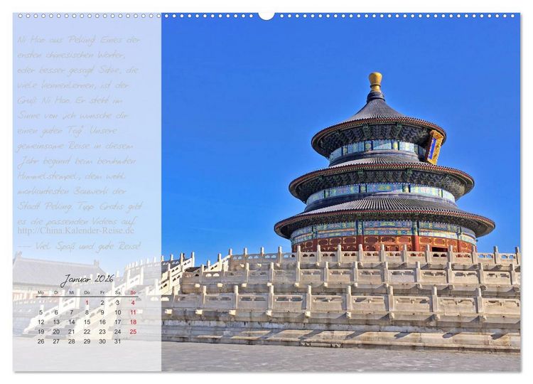 Produktbild: Geheimnisvolles China 2026 (hochwertiger Premium Wandkalender 2026 DIN A2 quer), Kunstdruck in Hochglanz