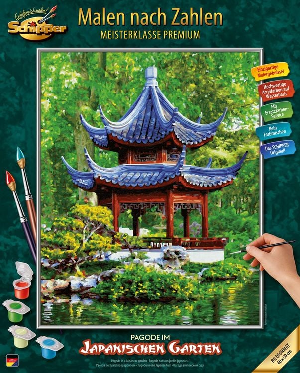 Bild vom Artikel Schipper Malen-nach-Zahlen - Meisterklasse - Premium - Pagode im japanischen Garten vom Autor Schipper