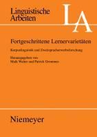 Produktbild: Fortgeschrittene Lernervariet&auml;ten