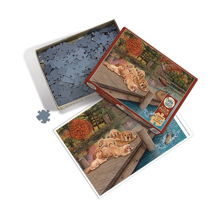 Produktbild: Cobble Hill Golden Retriever am Steg 275 Teile
