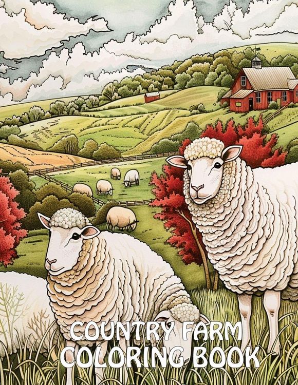 Produktbild: Country Farm Coloring Book