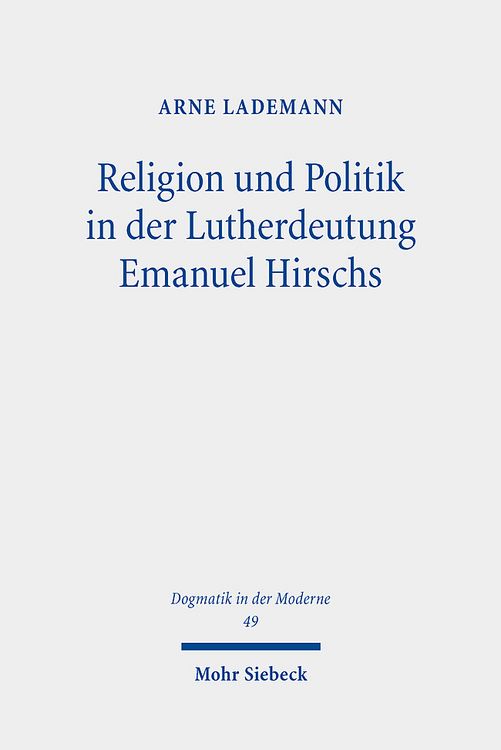 Produktbild: Lademann, A: Religion und Politik in der Lutherdeutung Emanu