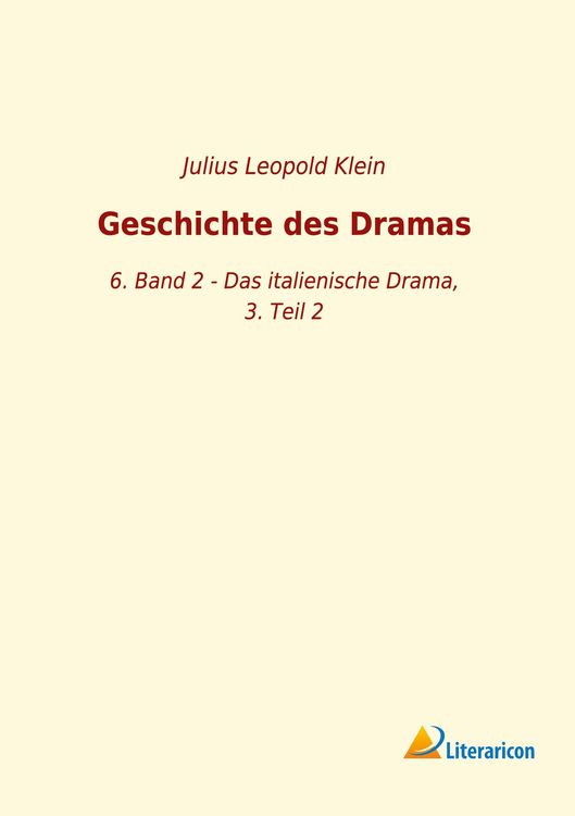 Produktbild: Geschichte des Dramas