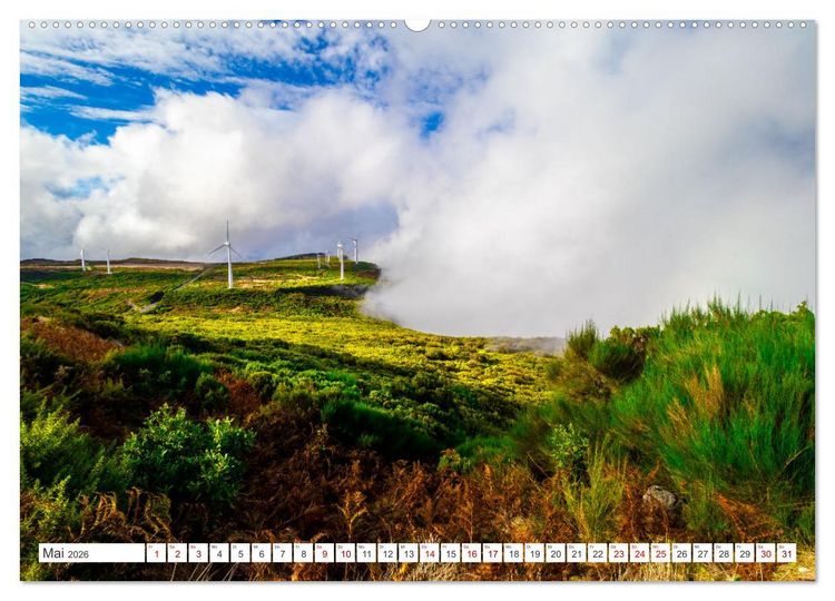 Produktbild: Madeira - Eine Perle im Atlantischen Ozean (hochwertiger Premium Wandkalender 2026 DIN A2 quer), Kunstdruck in Hochglanz