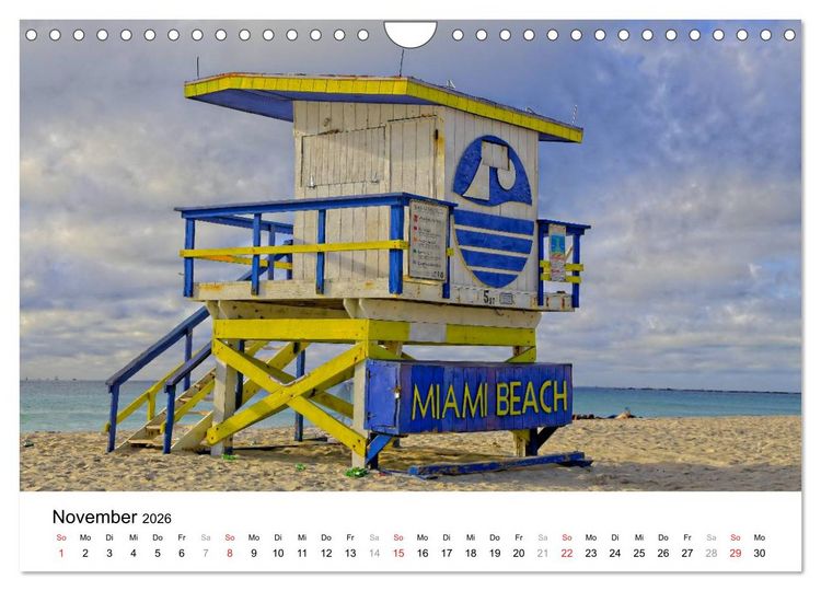 Produktbild: Unter der Sonne Floridas (Wandkalender 2026 DIN A4 quer), CALVENDO Monatskalender