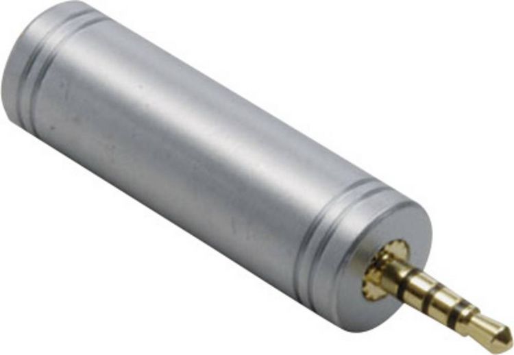 Produktbild: BKL Electronic 1103096 1103096 Klinke Audio Adapter [1x Klinkenstecker 2.5 mm - 1x Klinkenbuchse 3.5 mm] Gold