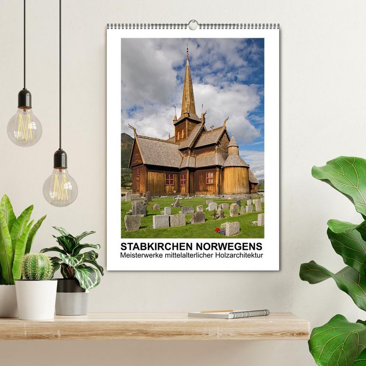 Produktbild: Stabkirchen Norwegens - Meisterwerke mittelalterlicher Holzarchitektur (Wandkalender 2026 DIN A2 hoch), CALVENDO Monatskalender