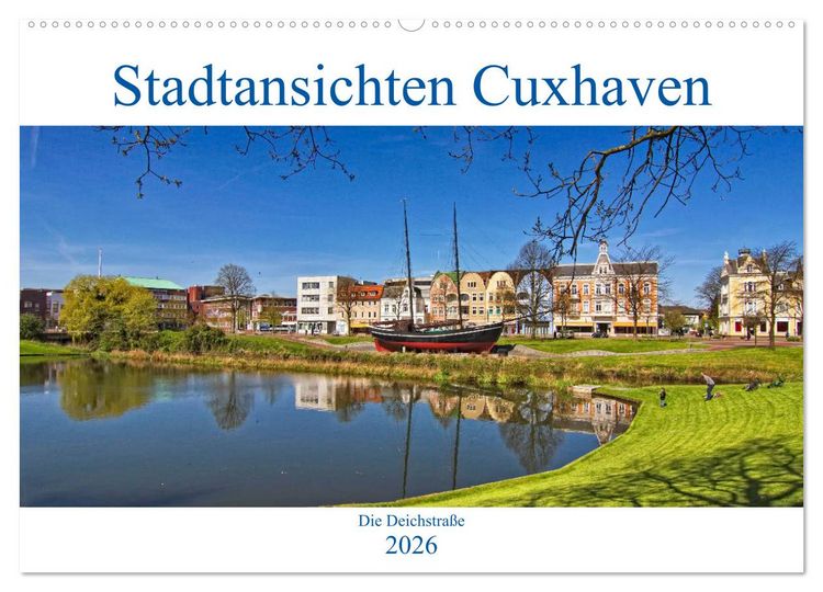 Produktbild: Stadtansichten Cuxhaven (Wandkalender 2026 DIN A2 quer), CALVENDO Monatskalender