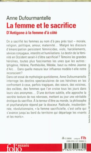Produktbild: La femme et le sacrifice : d'Antigone &agrave; la femme d'&agrave; c&ocirc;t&eacute;