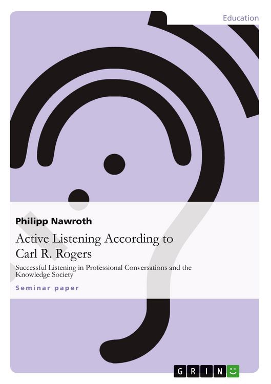Produktbild: Active Listening According to Carl R. Rogers