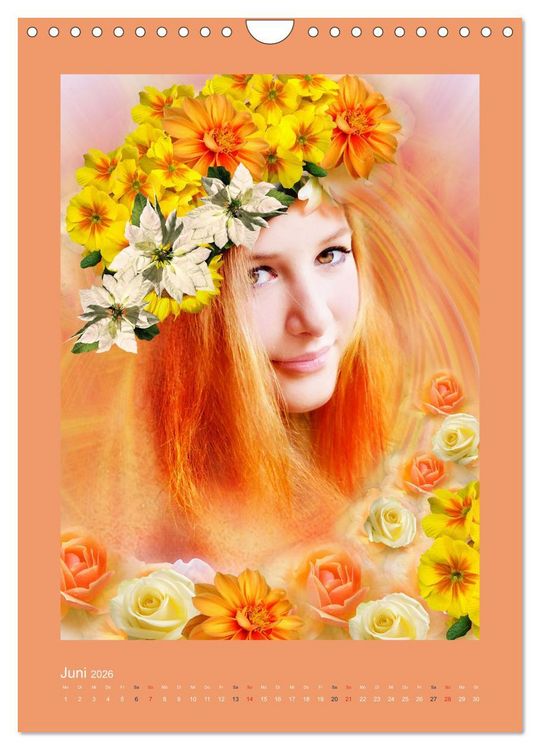 Produktbild: Blumen Melodie (Wandkalender 2026 DIN A4 hoch), CALVENDO Monatskalender