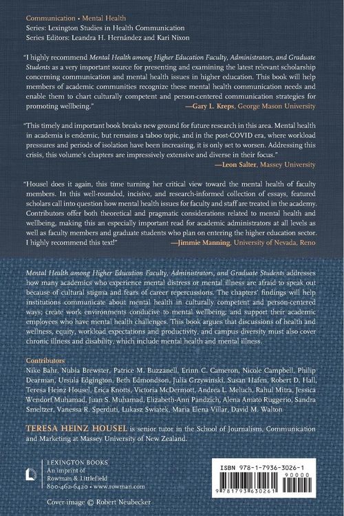 Produktbild: Mental Health among Higher Education Faculty, Administrators, and Graduate Students