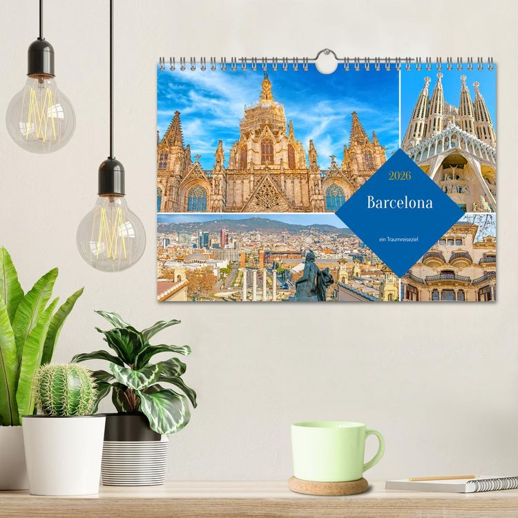 Produktbild: Barcelona - ein Traumreiseziel (Wandkalender 2026 DIN A4 quer), CALVENDO Monatskalender