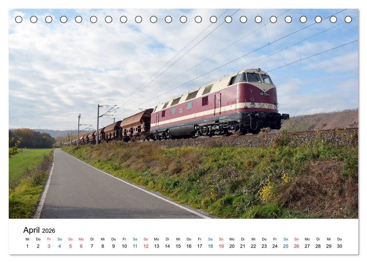 Produktbild: U-Boot trifft Babelsbergerin. Die Baureihen 118 und 119 der Deutschen Reichsbahn (Tischkalender 2026 DIN A5 quer), CALVENDO Monatskalender
