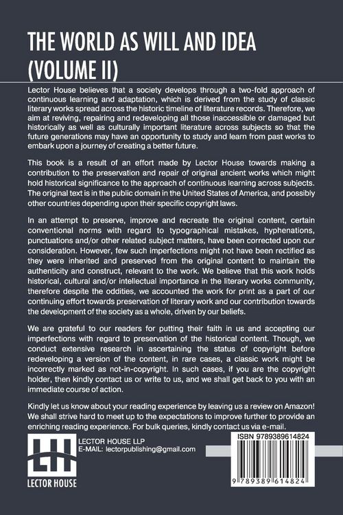 Produktbild: The World As Will And Idea (Volume II)