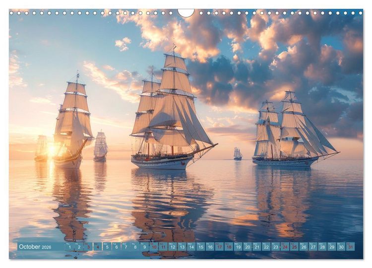 Produktbild: Sailing Through Seasons (Wall Calendar 2026 DIN A3 landscape), CALVENDO 12 Month Wall Calendar